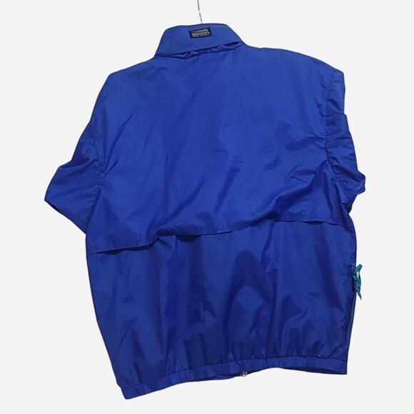 Vintage Mens Large Blue, Teal, Red  Sierra Sport windbreaker jacket - Picture 3 of 8